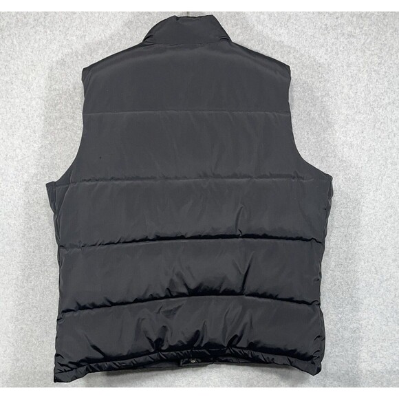 Lands End Vest Mens XL Black Down Puffer Outdoor Active Feathers Streetwear Warm - Picture 2 of 11